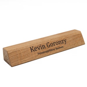 Personalized Desk Name Plate Gift for him tech accessory, Wood desk accessory, Customized Desk Name, Executive Personalized Desk Name Plate image 6