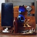 Wooden Phone Stand Gifts for Men - Dad Christmas Gift - Docking Station from Wife Working from Home Office Desk Organization Quarantine Gift 