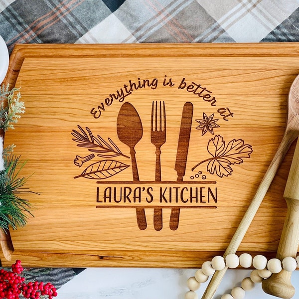 Cutting Board | Engraved Mothers Day gift, Personalized cutting board, Custom gift for Grandma, Housewarming gift, Personalized gift for mom