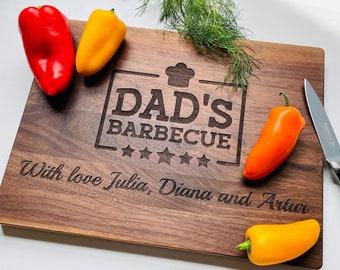 50th birthday gift, Personalized Fathers Day gift for men, Bbq cutting board, Grill accessories, Bbq gift for dad, Custom gift for boyfriend