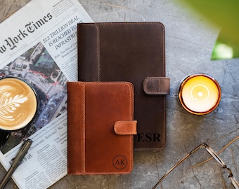 Personalized Leather Journal for Men Father’s Day Gift, Refillable Leather Notebook, Custom Journal with Name, Gift for Dad, Husband Gift