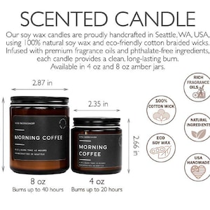 Christmas Candle | Holiday Soy Candle | Winter Scented Candles: Christmas Tree, Peppermint, Gingerbread | Clean Non-Toxic Host Gift image 15