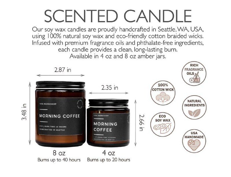 Christmas Candle | Holiday Soy Candle | Winter Scented Candles: Christmas Tree, Peppermint, Gingerbread | Clean Non-Toxic Host Gift image 15