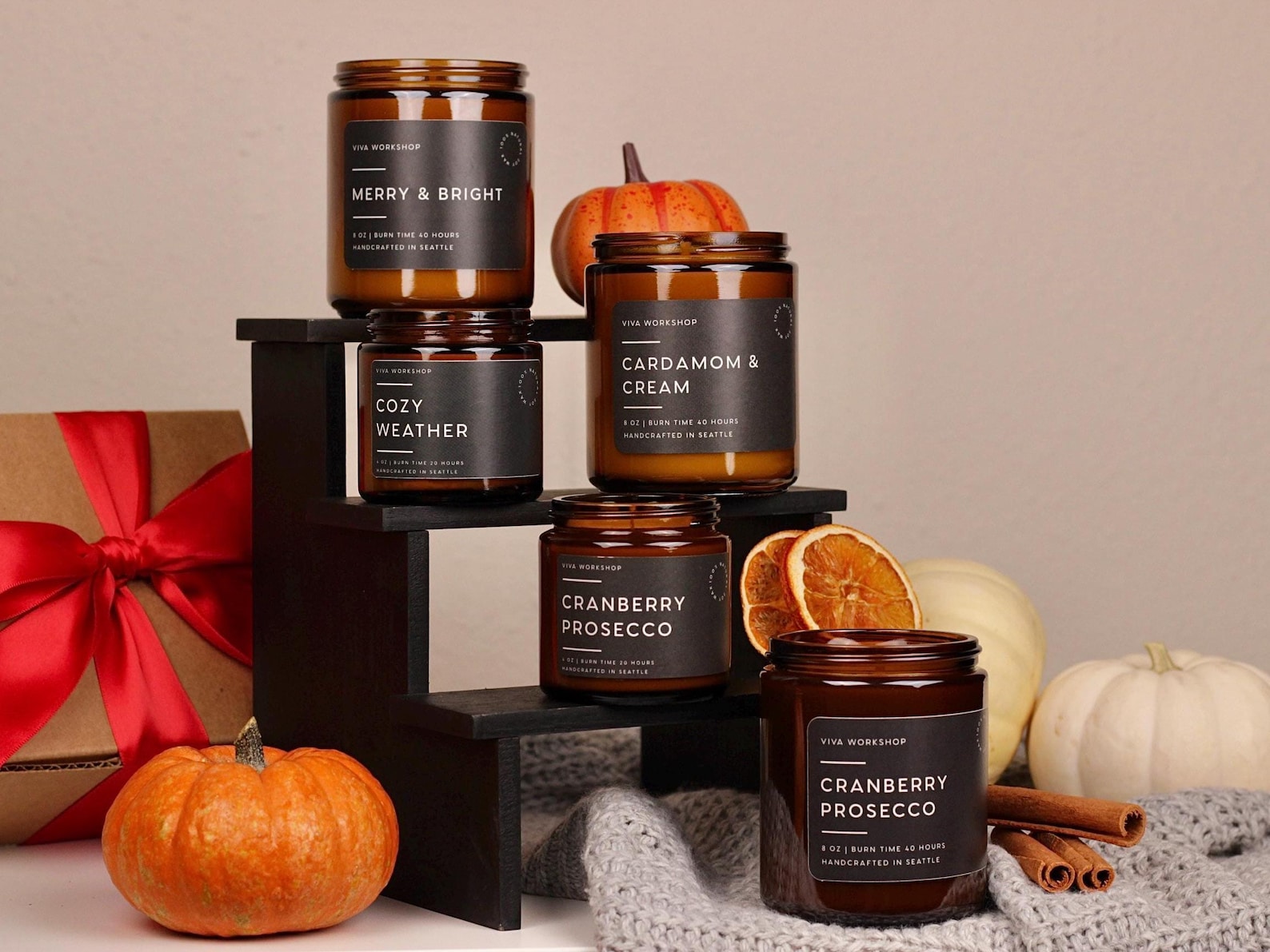 Christmas Candles | Soy Candles | Holiday