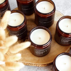 Fall Soy Candle | Pumpkin Spice Candle, Apple Pie Candle, Campfire Candle, Autumn Candle, Fall Home Decor, Thanksgiving Gift, Cozy Fall Gift zdjęcie 5