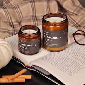 Fall Soy Candle | Pumpkin Spice Candle, Apple Pie Candle, Campfire Candle, Autumn Candle, Fall Home Decor, Thanksgiving Gift, Cozy Fall Gift zdjęcie 11