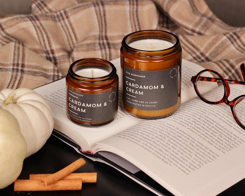 Fall Soy Candle | Pumpkin Spice Candle, Apple Pie Candle, Campfire Candle, Autumn Candle, Fall Home Decor, Thanksgiving Gift, Cozy Fall Gift zdjęcie 11