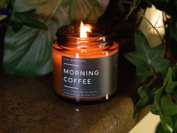 Coffee Candle | Morning Coffee Soy Candle, Home Decor, Coffee Lover Gift, Coffee Scented Candle, Housewarming Gift Candle, Soy Coffee Candle