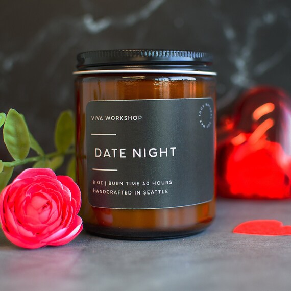 Valentine's Day Gift Date Night Non-toxic Soy Wax Candle