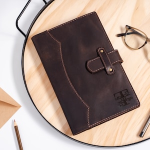 Gift for him | Notebook for a Man with Initials, Monogrammed Leather Journal, Personalized Leather Journal, Christian Prayer Journal For Men