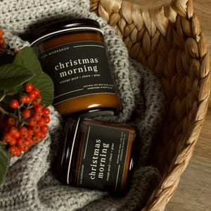 Fall Candles & Holiday Scents Soy Wax Candle | Cozy Housewarming or Thanksgiving Host Gift Soy Candle | Handcrafted Candle Christmas Gift