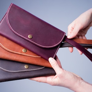 Cartera de mujer / Cartera minimalista personalizada, Regalo para novia, Carteras para mujer, Cartera grabada, Regalo para mujer, Regalo para novia