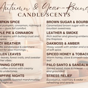Fall Soy Candle | Pumpkin Spice Candle, Apple Pie Candle, Campfire Candle, Autumn Candle, Fall Home Decor, Thanksgiving Gift, Cozy Fall Gift zdjęcie 7