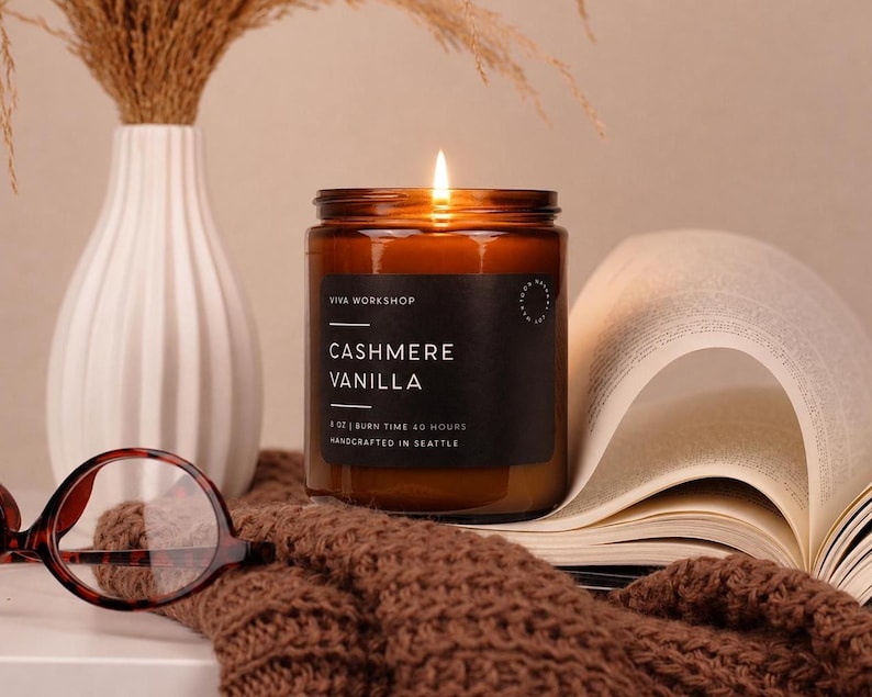 Fall Soy Candle | Pumpkin Spice Candle, Apple Pie Candle, Campfire Candle, Autumn Candle, Fall Home Decor, Thanksgiving Gift, Cozy Fall Gift zdjęcie 4