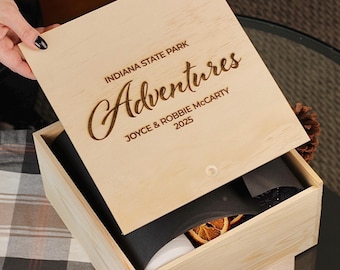 Personalized Camping Keepsake Gift Box | Travel Mug & Custom Keepsake – Unique Camping Gift Set for Family, Friends, Weddings
