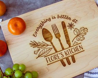 Personalized Mother’s Day Cutting Board | Custom Engraved Gift for Mom | Mother’s Day Gift for Grandma | Kitchen Gift for Her