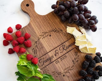 Christmas Family Gift | Personalized Cutting Board, Custom Holiday Gift for Her, 40th Anniversary Parents Gift, Christmas Gift for Couple