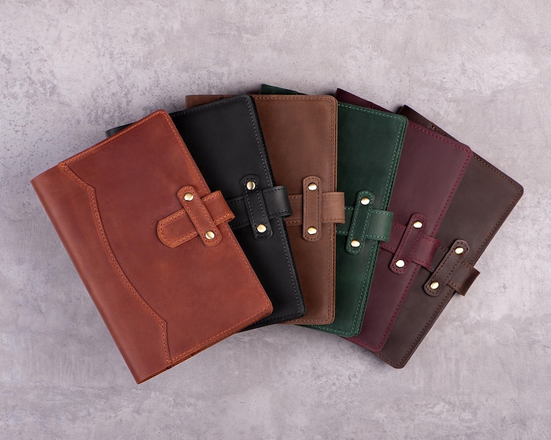 Cuaderno de cuero personalizado / Diario recargable para planificar y alcanzar objetivos diarios / Diario de cuero grabado a mano imagen 20