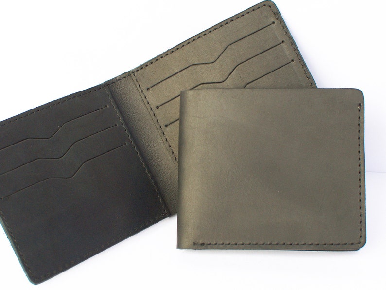 Leather Wallet Men Personalized 3rd Year Anniversary Gift For Etsy