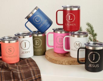 Family Mug Set Personalized Mugs for Mom, Dad, Grandma, Grandpa – Custom Coffee Cups – Family Christmas Gift – Gift for Parents