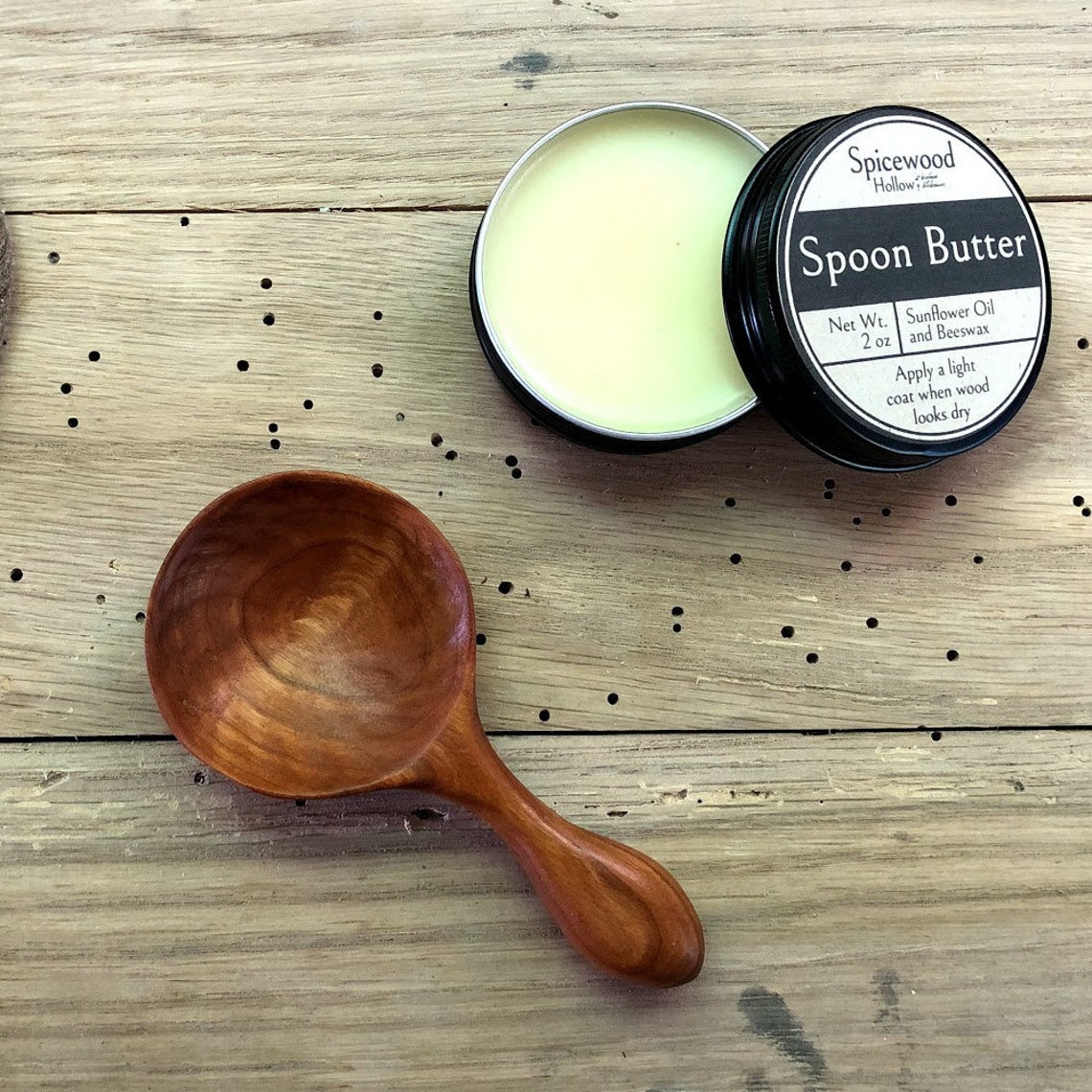 Organic Spoon Butter / Child Friendly Wood Finish / Nontoxic Wood