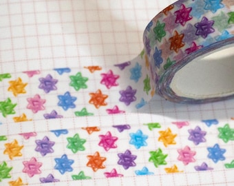 Star Candy Washi Tape - Stationery Tape - Cute Stationery - Nerdy Stationery - Kawaii - Bullet Journal - Washi Tape
