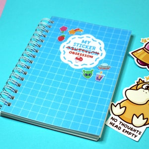 Sticker Collector Mini Reusable Sticker Book - A6 - Travel Sticker Book - Stationery Supplies