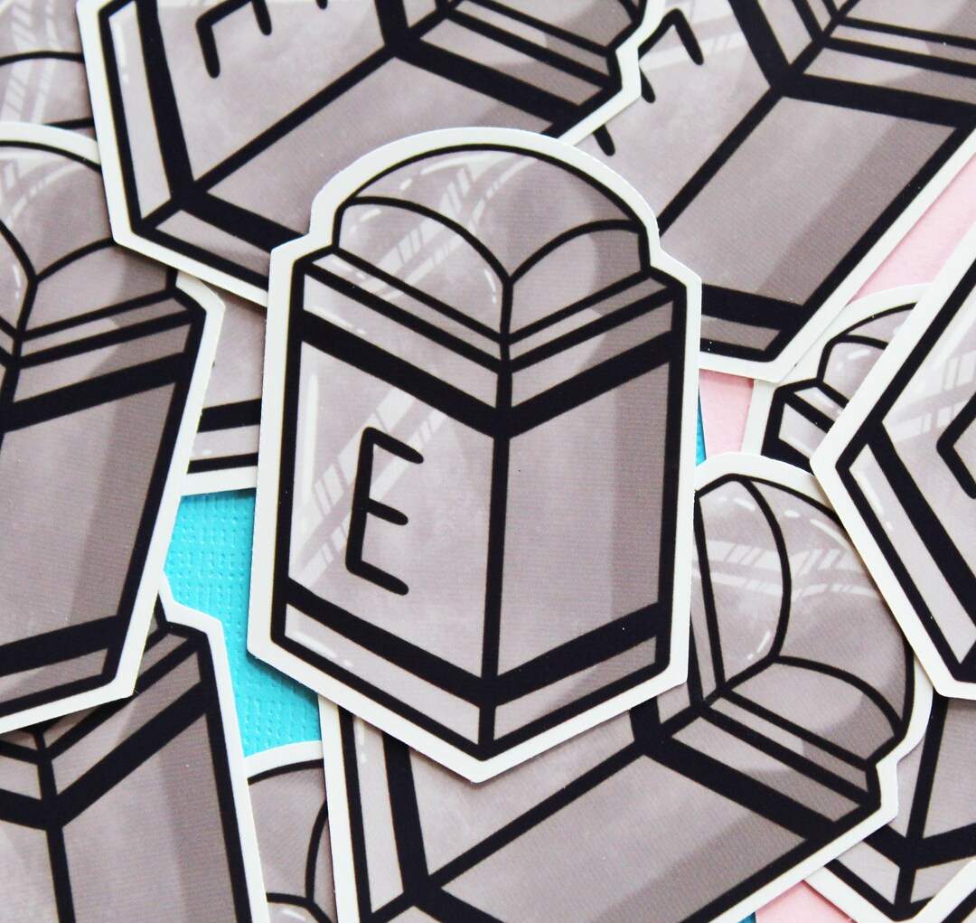 Iron Eraser Statue Diecut Sticker Earthbound Retro Etsy