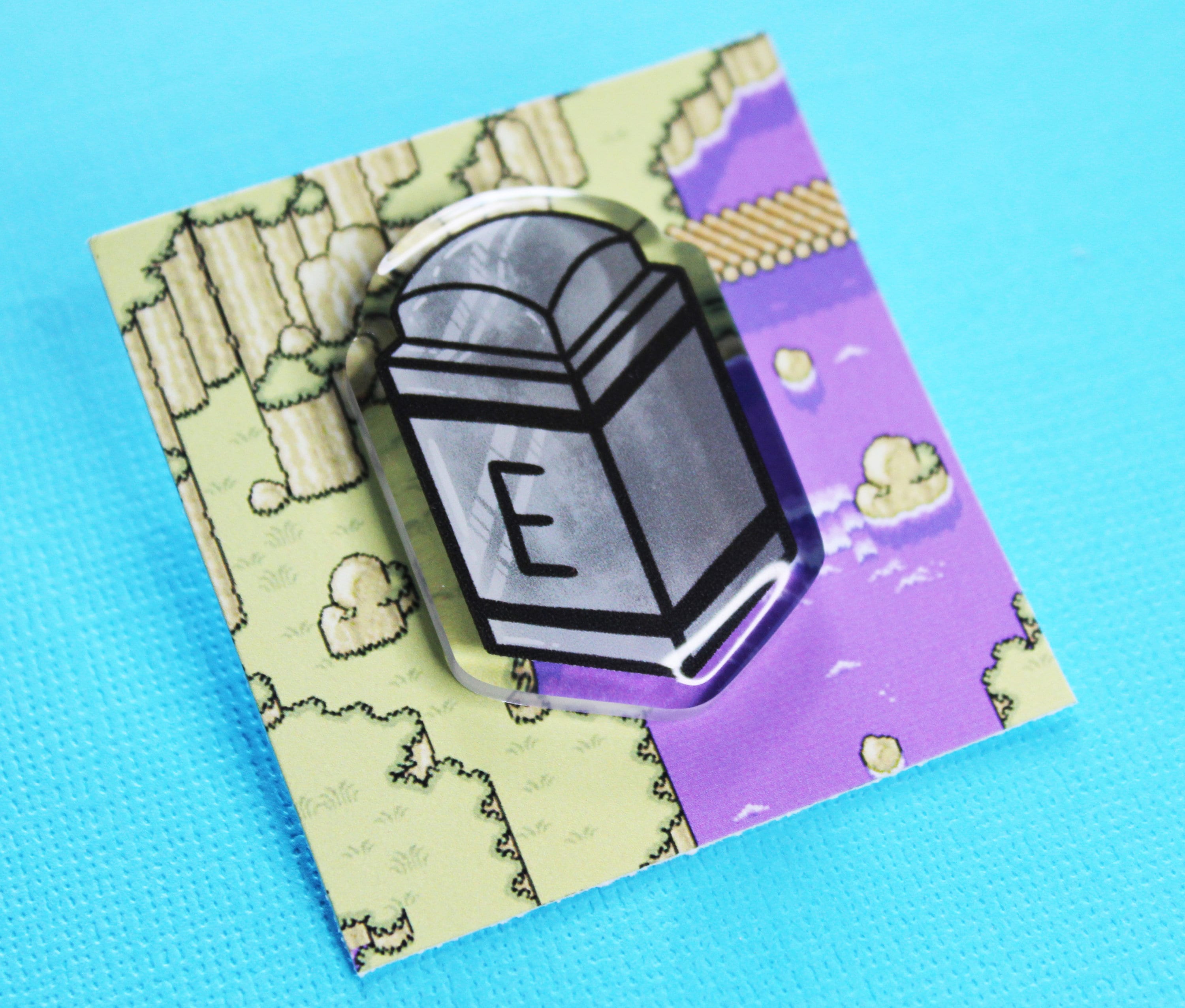 Iron Pencil/eraser Statue Earthbound Nintendo Pin Bag Etsy