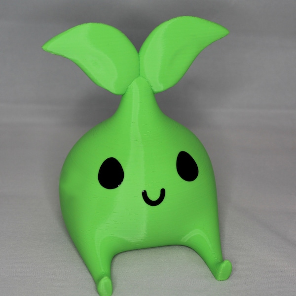 Leaf Green Sproutling - Phone Holder - 3D Print - Office Decoration - Stationery Organizer - Cute Kawaii Figure