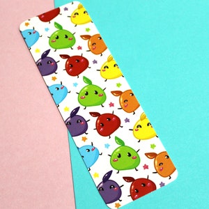 Junimo Rainbow Bookmark - Coated Coverstock - NO Tassel - Cute Planner Book Mark - Cute Stationery