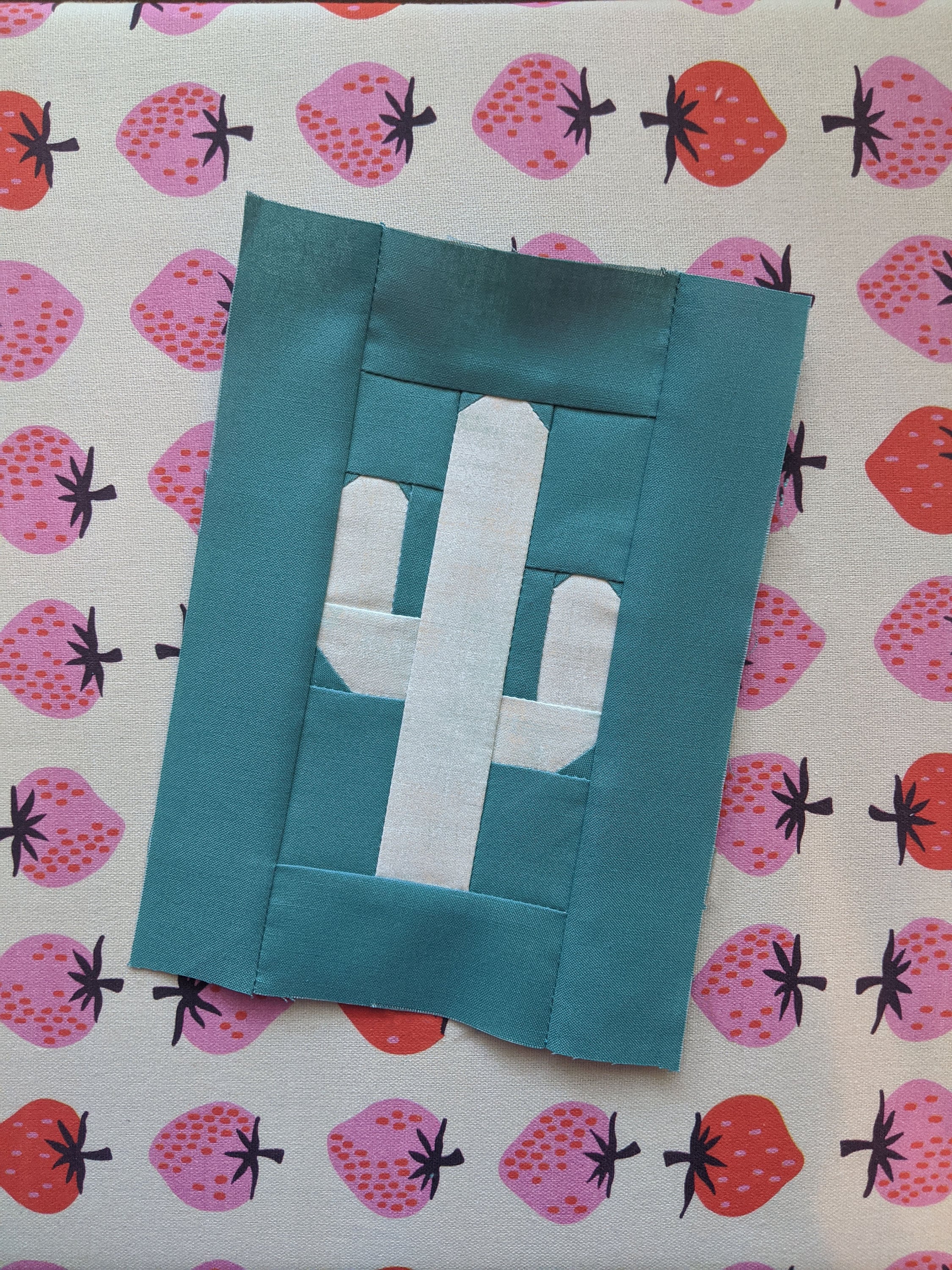 Saguaro Cactus Foundation Paper Piece Quilt Block Pattern Digital PDF ...