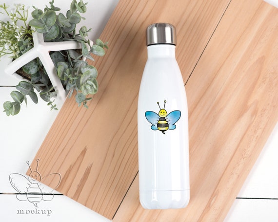 Tapered Water Bottle Sublimation Blank Mockup White Etsy