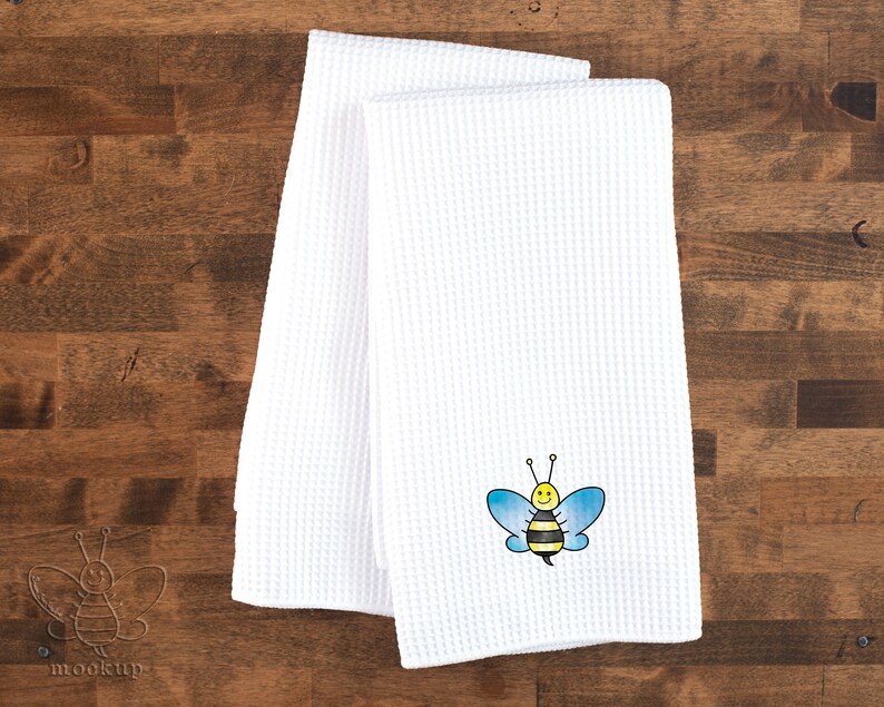 Set of 3 White Waffle Weave Kitchen Towels Sublimation Blank Etsy