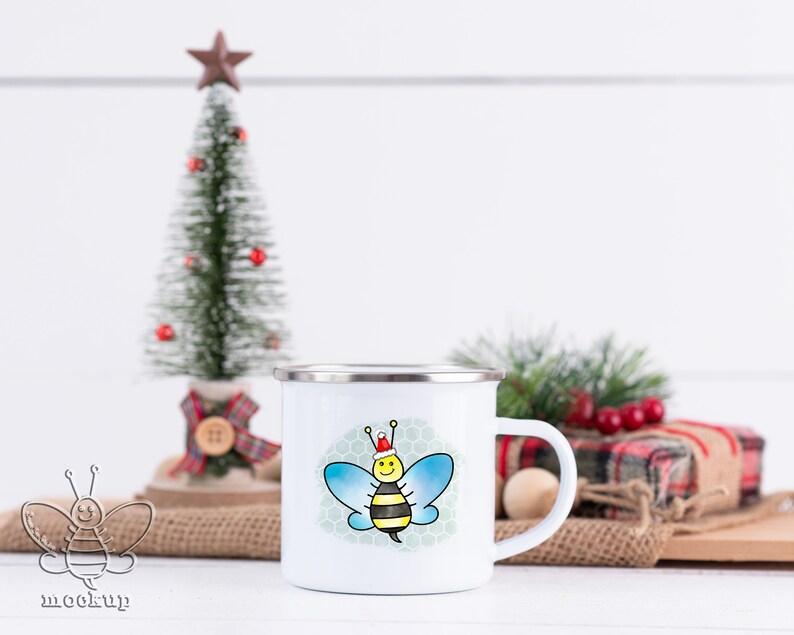 Download Camp Mug 11oz white sublimation blank HOLIDAY mockup | Etsy