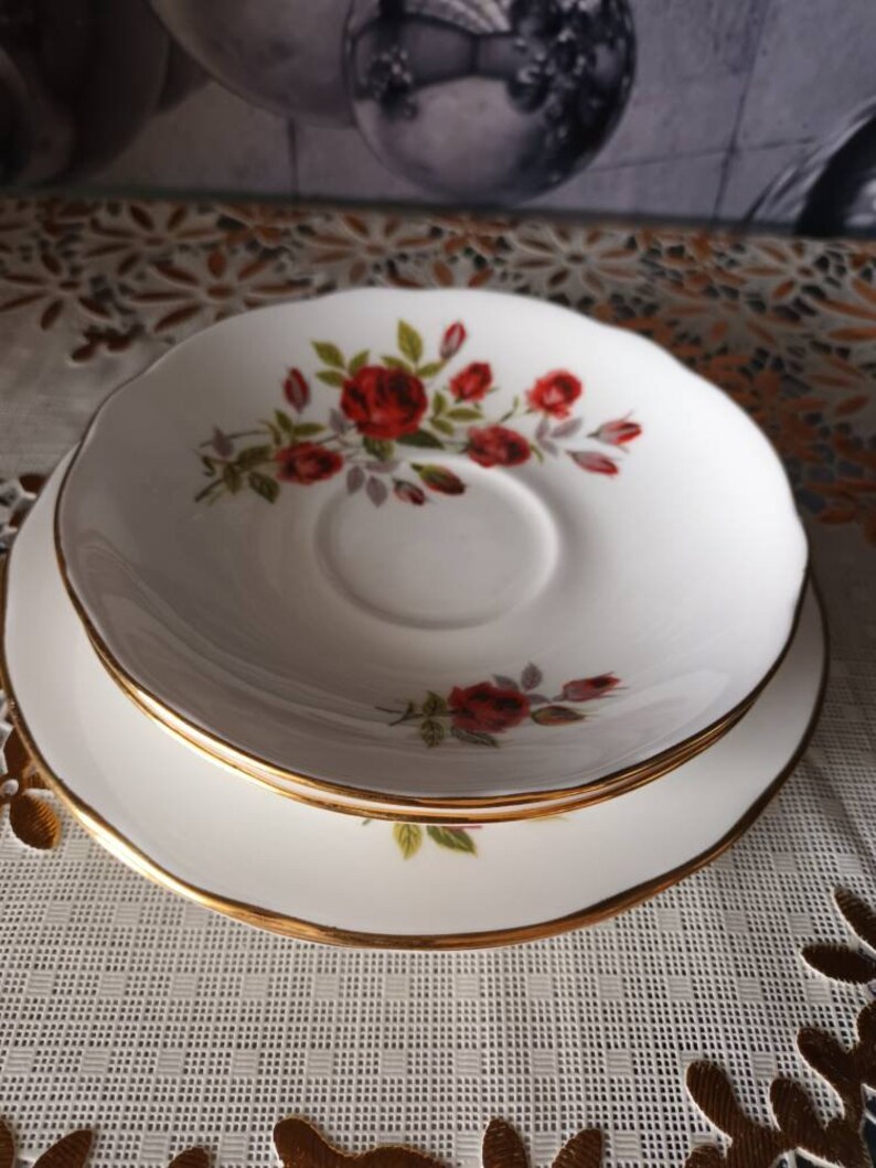 Vintage Duchess Bone China Set of Plates Etsy