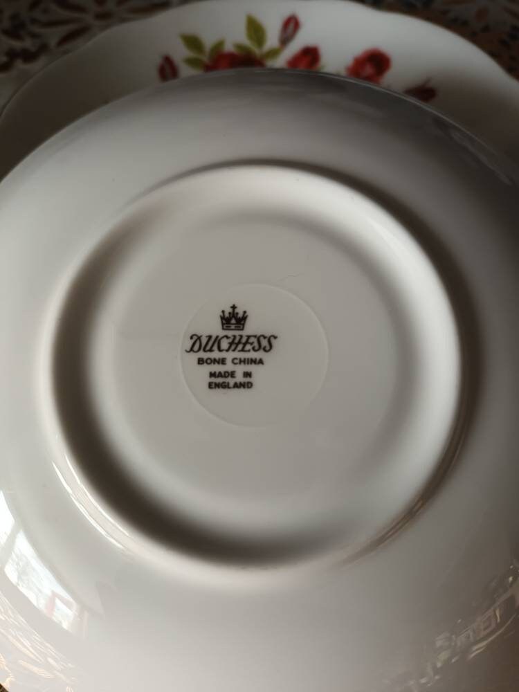 Vintage Duchess Bone China Set of Plates Etsy