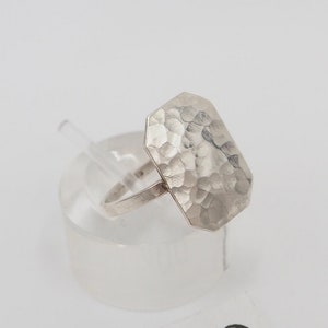 Vintage 60s silver 835 ring size 54 ring head hammered men&#39;s women&#39;s
