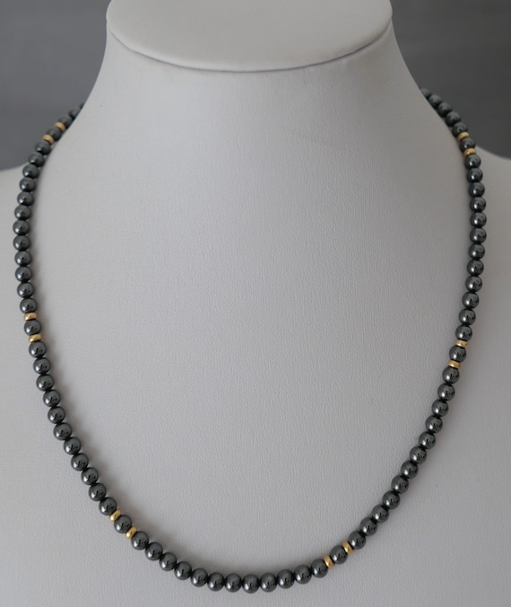 Chain necklace diamond brilliant blood stone hema… - image 7