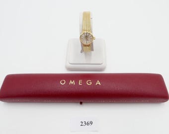 Elegant OMEGA 7173 dameshorloge uit de jaren 60, geelgoud, 750 18K, originele kast Ø 17 mm, kaliber 484.