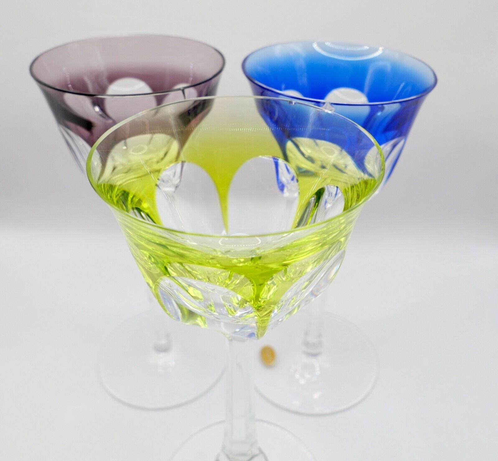 Moser crystal wine glasses - Etsy 日本