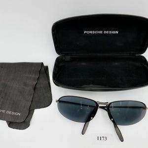 Custodia per occhiali da sole VINTAGE anni '90 Porsche Design P3002 unisex uomo donna