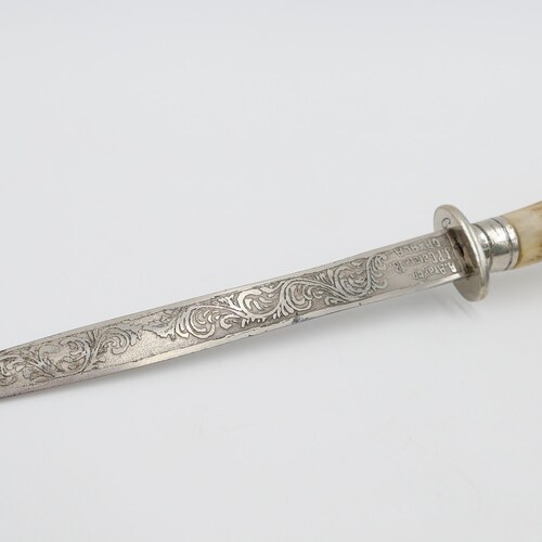Old letter opener deer antlers handle A. Aragon JP Garcia 18 shops Oaxaca Mexico