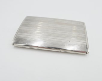 30s 40s solid Cigarette Case 830 Silver 94,2Gr Silver Case Business Cards
