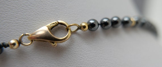 Chain necklace diamond brilliant blood stone hema… - image 4