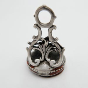 Antike Petschaft Siegel Wappen um 1800 Karneol Silber Adlig 18.-19. Jh