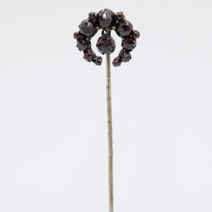 antique 19th century garnet bar brooch brooch gold-plated ø14mm gold-plated needle