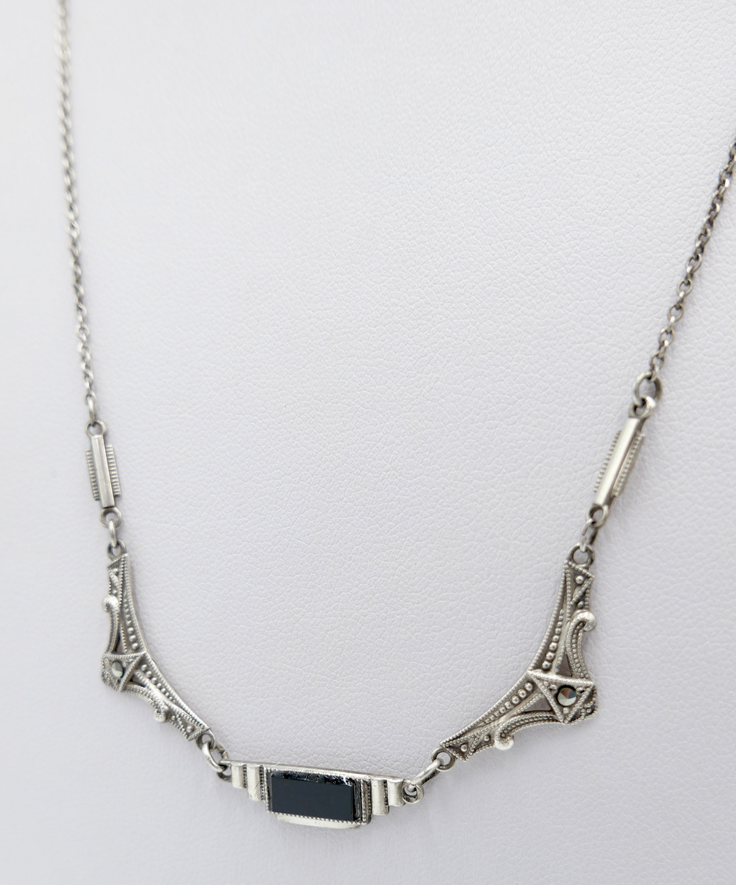 Vintage 800er Silber Filigrane, Elegante Collier Kette, Vergoldet, Meisterarbeit Um 1950/60