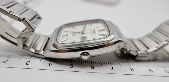 Seiko Twin Quartz Men's Watch 9923-5000 Silver Dial Original Strap