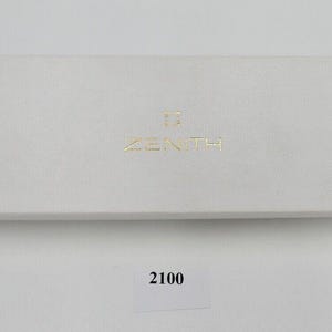Boîtier de montre original Zenith OUTER CARTON box CASE en blanc années 1990-2000